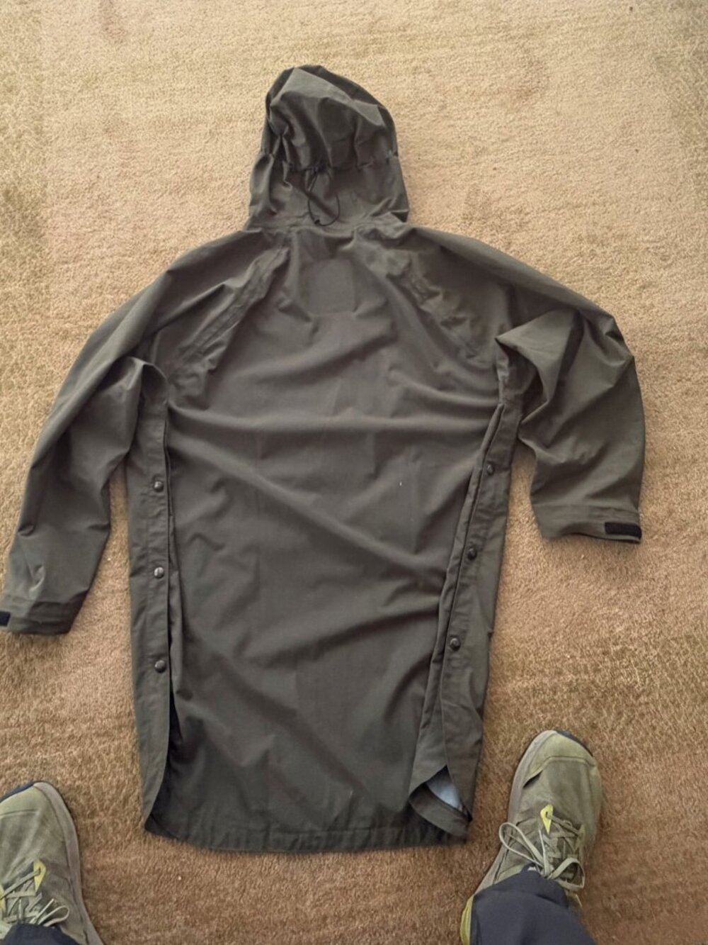 3L Waterproof Packable Rain Poncho, Men's Size S/M - Picture 2 of 6